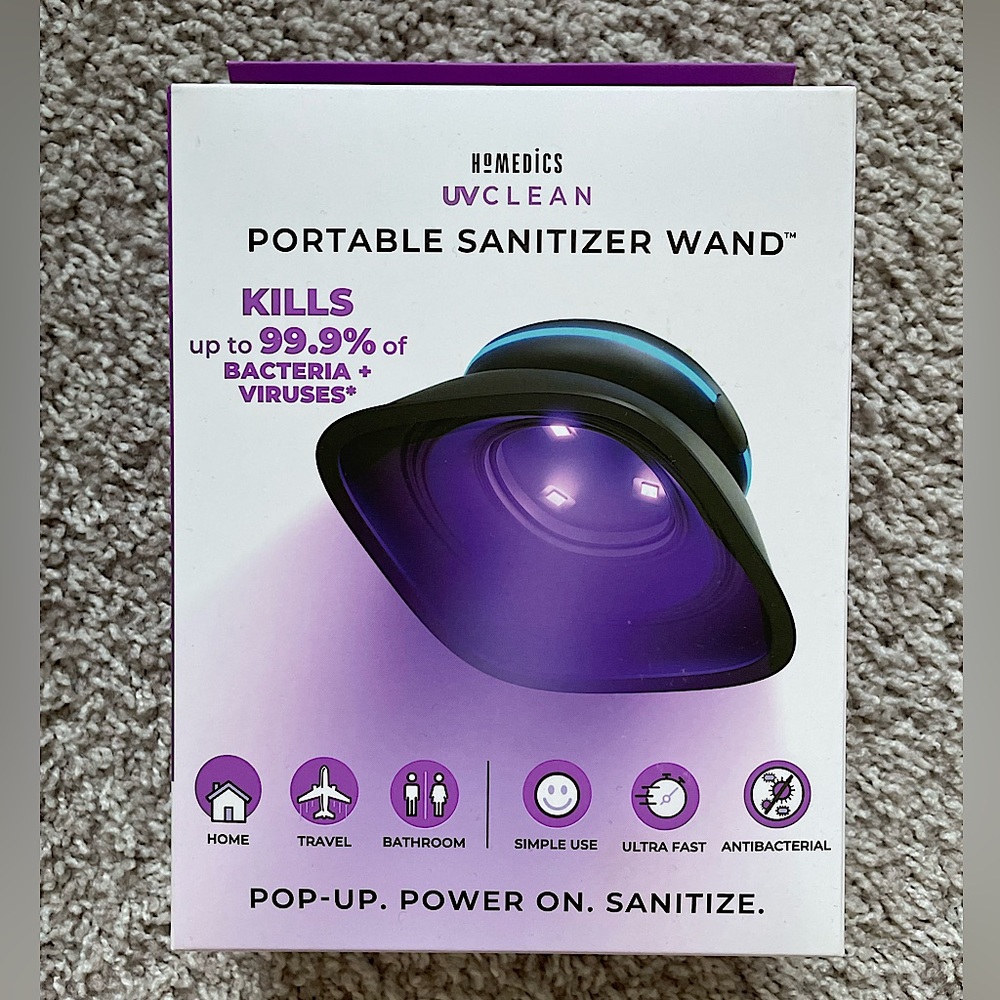 NEW HoMedics UV-Clean Portable Sanitizer Wand